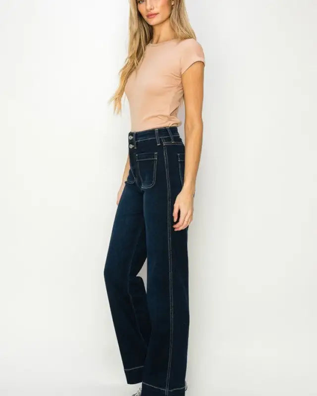 High Rise Modern Wide Jeans