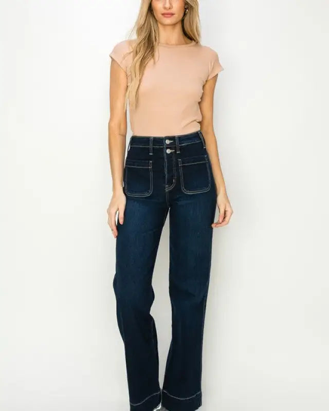 High Rise Modern Wide Jeans