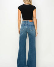 High Rise Relaxed Flare Jeans