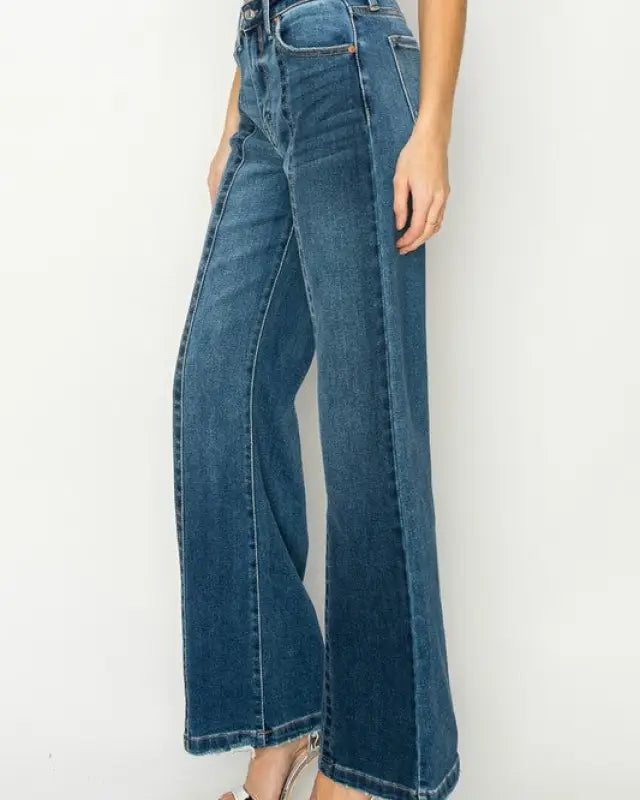 High Rise Relaxed Flare Jeans