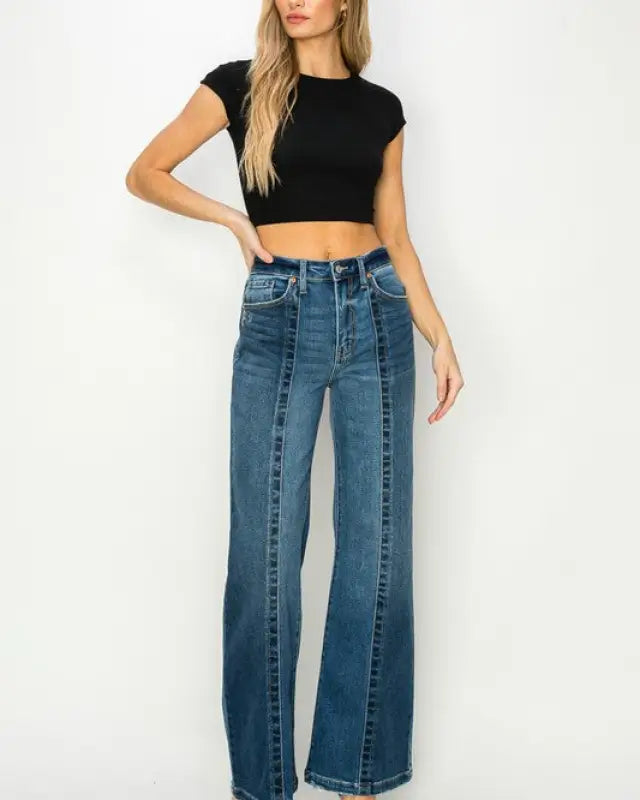 High Rise Relaxed Flare Jeans