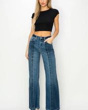 High Rise Relaxed Flare Jeans