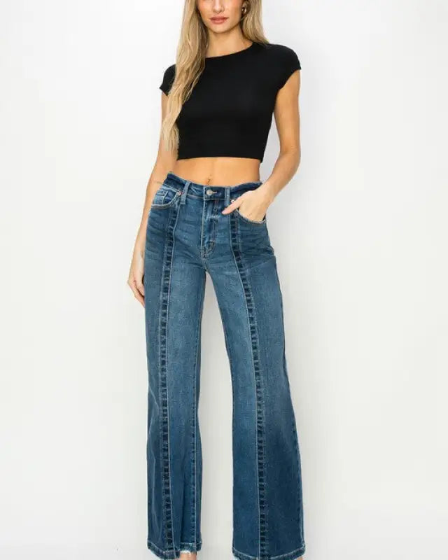 High Rise Relaxed Flare Jeans