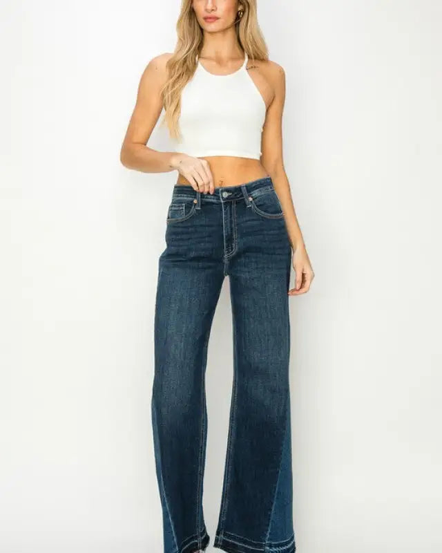 High Rise Relaxed Wide Leg Jeans