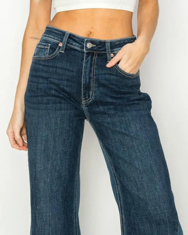 High Rise Relaxed Wide Leg Jeans