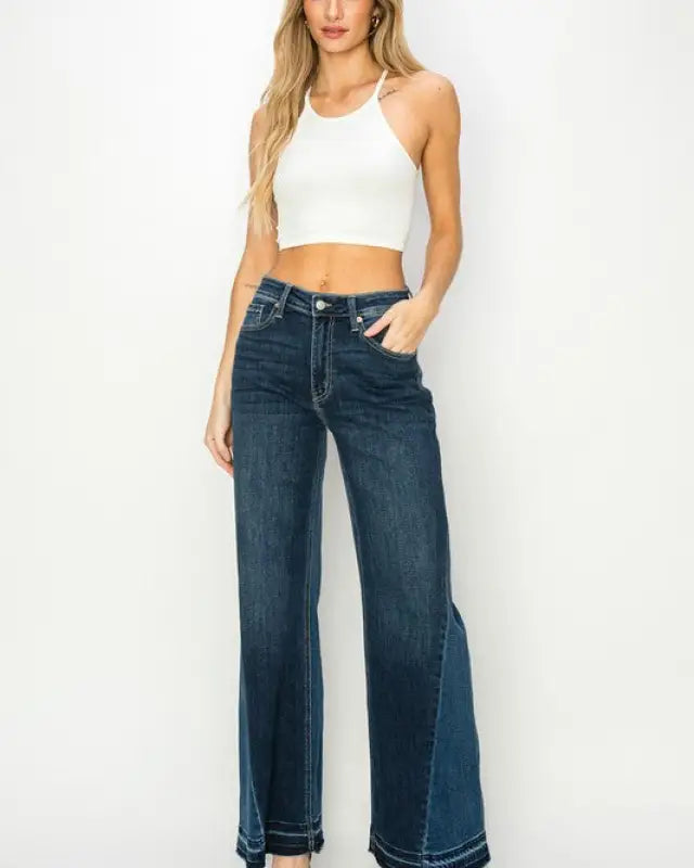 High Rise Relaxed Wide Leg Jeans