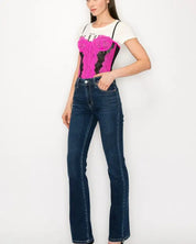 High Rise Skinny Bootcut Jeans