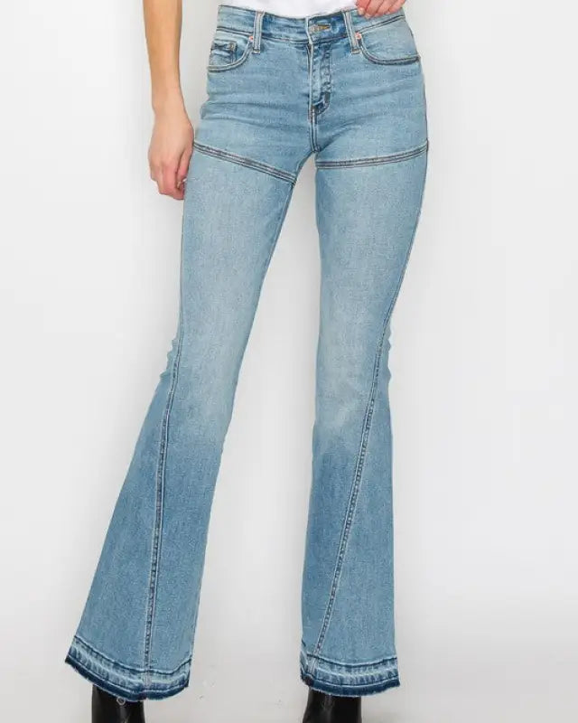 High Rise Skinny Flare