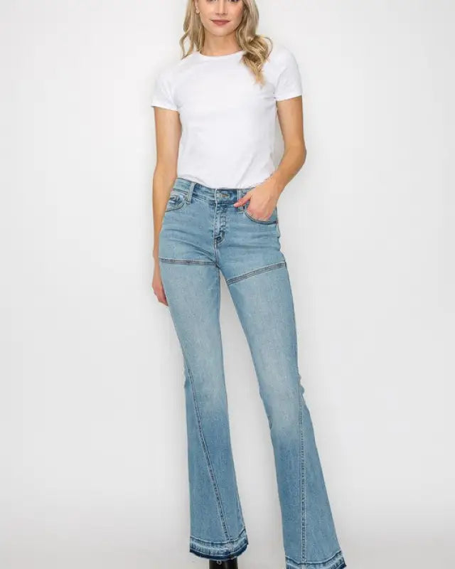 High Rise Skinny Flare