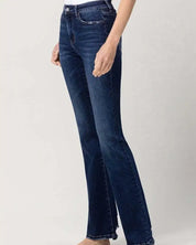 High Rise Slim Bootcut Jeans - Jeans