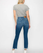 High Rise Slim Straight Jeans