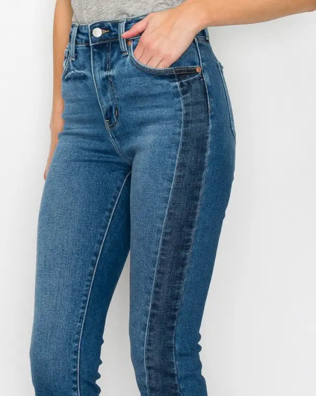 High Rise Slim Straight Jeans