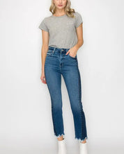 High Rise Slim Straight Jeans