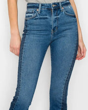 High Rise Slim Straight Jeans