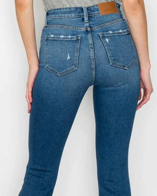 High Rise Slim Straight Jeans