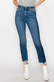 High Rise Slim Straight Jeans