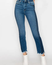 High Rise Slim Straight Jeans