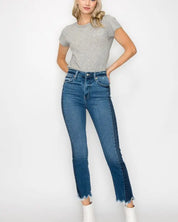 High Rise Slim Straight Jeans