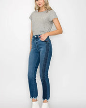 High Rise Slim Straight Jeans