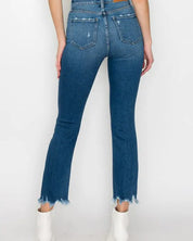 High Rise Slim Straight Jeans