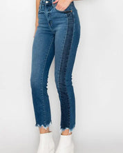 High Rise Slim Straight Jeans