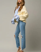 HIGH RISE STRAIGHT CROP JEANS