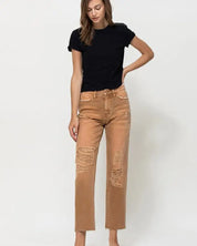 High - RIse Straight Crop Jeans - ZOE AUTUMN / 25