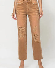 High - RIse Straight Crop Jeans - ZOE AUTUMN / 25