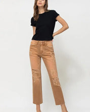 High - RIse Straight Crop Jeans - ZOE AUTUMN / 25