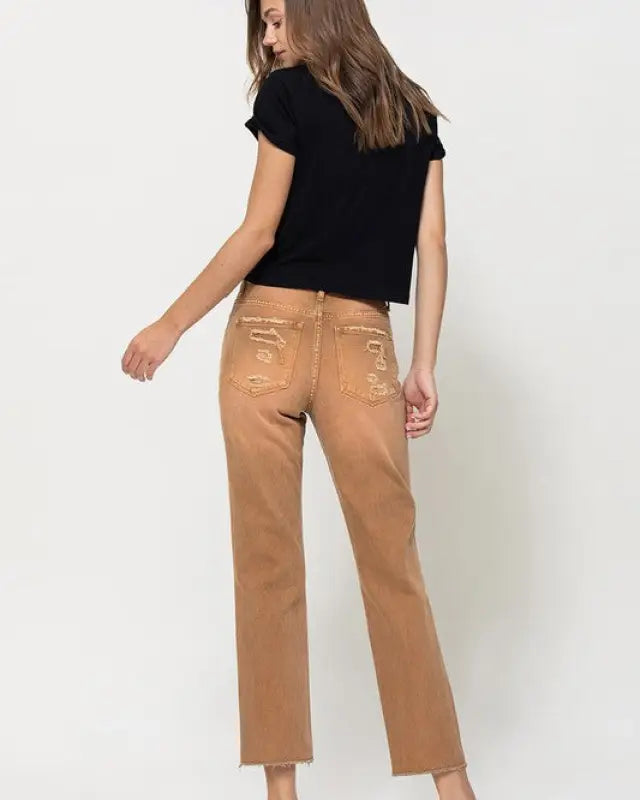 High - RIse Straight Crop Jeans - ZOE AUTUMN / 25