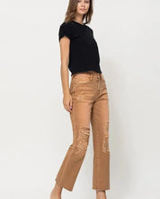 High - RIse Straight Crop Jeans - ZOE AUTUMN / 25