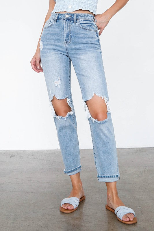 HIGH WAIST MOM JEANS