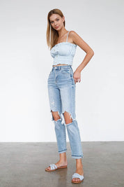 HIGH WAIST MOM JEANS