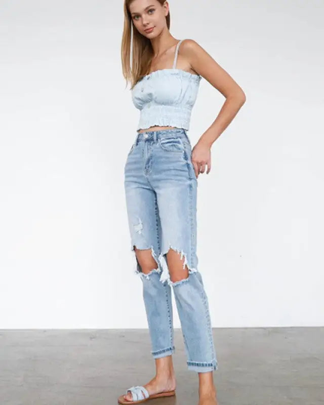 HIGH WAIST MOM JEANS