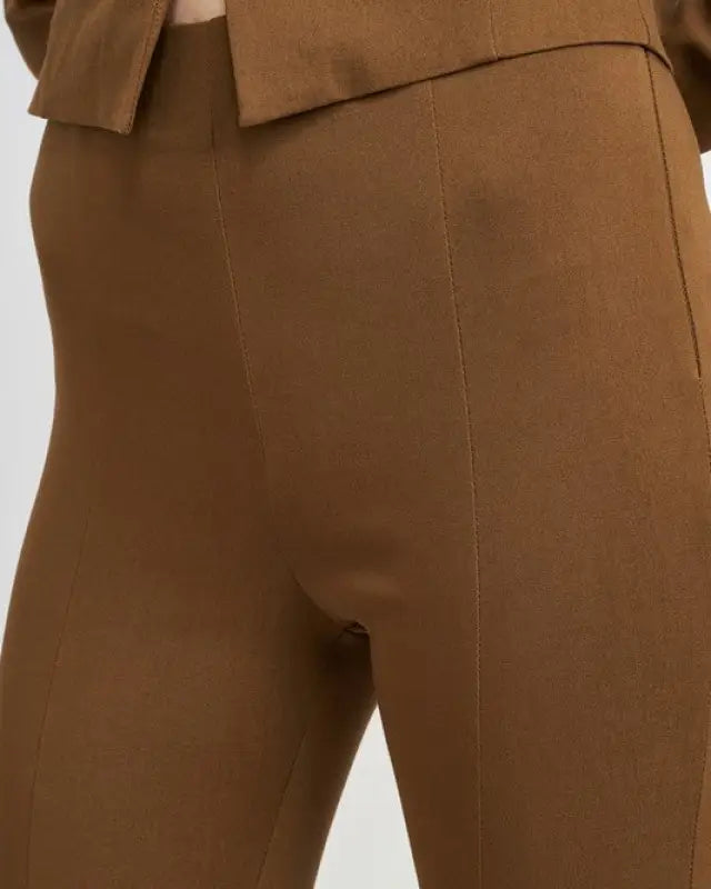 HIGH WAIST PANTS WITH FRONT SLITS