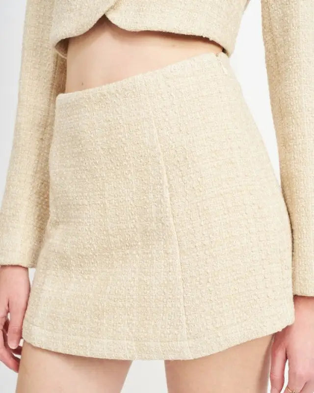 High Waist Wrapped Skort