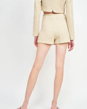 High Waist Wrapped Skort