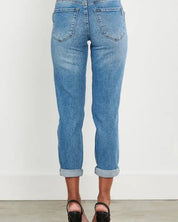 High Waisted Boyfriend Jeans