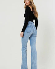 High-Waisted Flare Jeans - Jeans