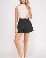 HIGH WAISTED SHORTS PANTS