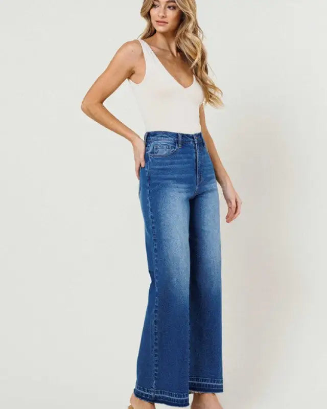 High Waisted Wide Leg Jeans