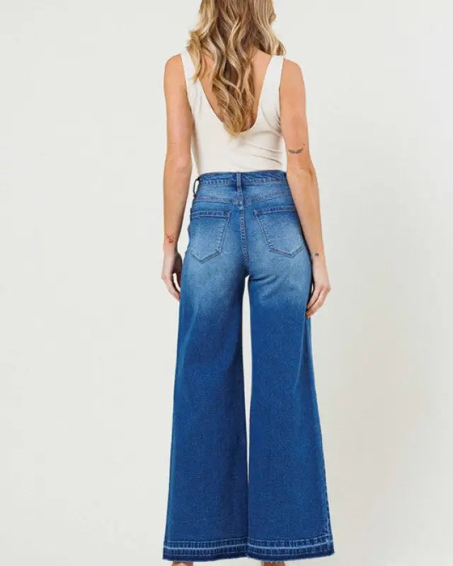 High Waisted Wide Leg Jeans