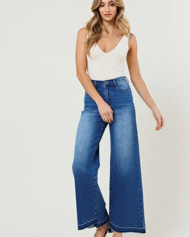 High Waisted Wide Leg Jeans