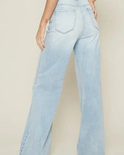 High-Waisted Wide Leg Jeans