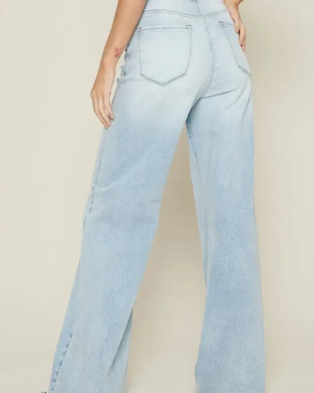 High-Waisted Wide Leg Jeans