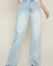 High-Waisted Wide Leg Jeans