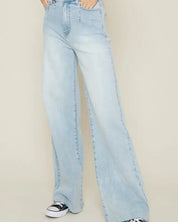 High-Waisted Wide Leg Jeans