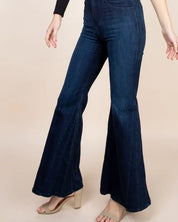 High Waisted Wide Mermaid Flare Denim Jeans