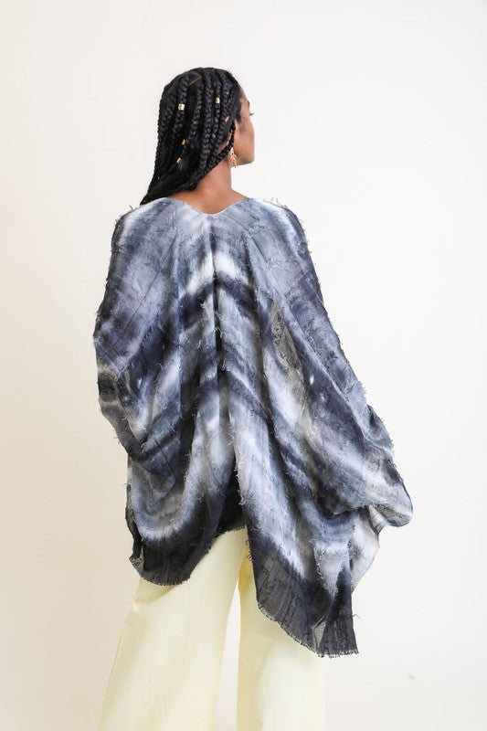 Horizontal Dip Dye Kimono