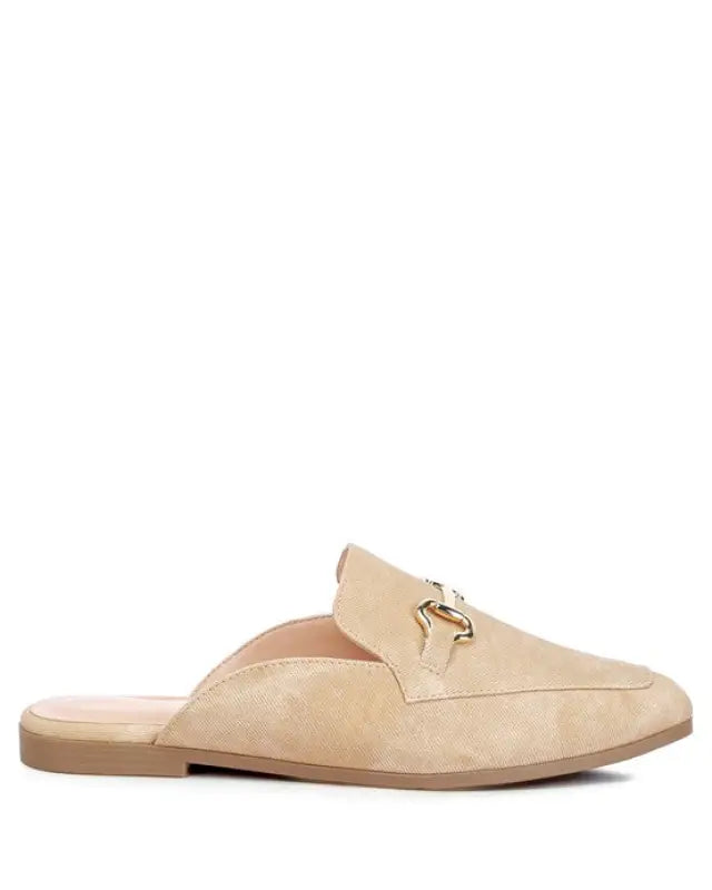 Horsebit Slip On Mules